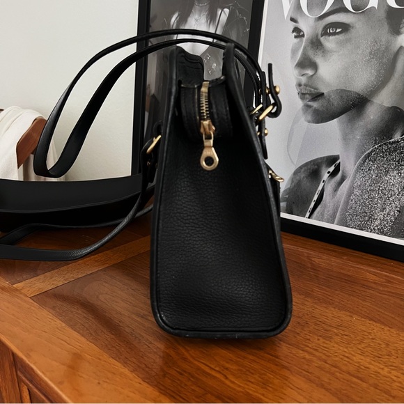 VINTAGE DOONEY AND BOURKE RESTORED BLACK LEATHER COLLECTORS BAG - Picture 4 of 12